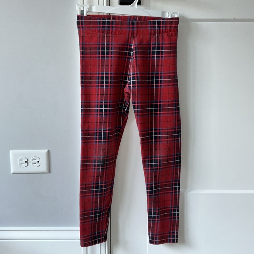 Boden Rockabilly Red Plaid Leggings